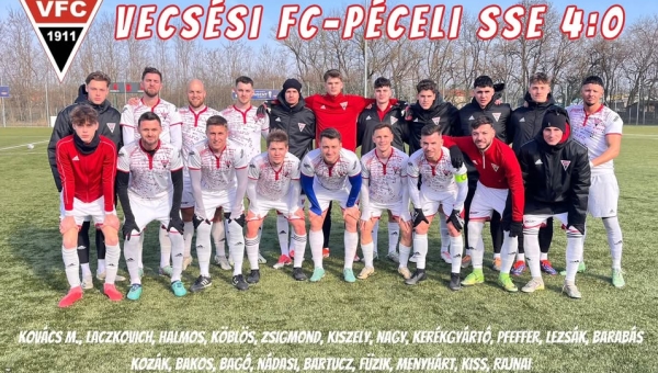 Vecsési FC - Péceli SSE 4-0
