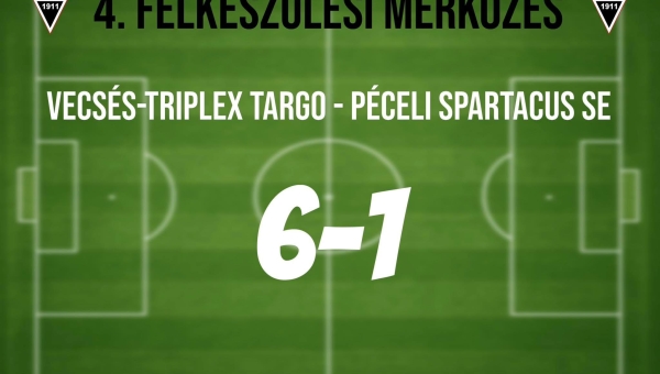 4. Felkészülési mérkőzés!