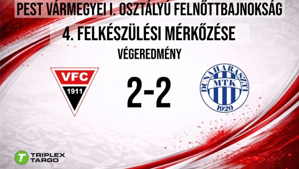 Felkészülési mérkőzés eredménye!